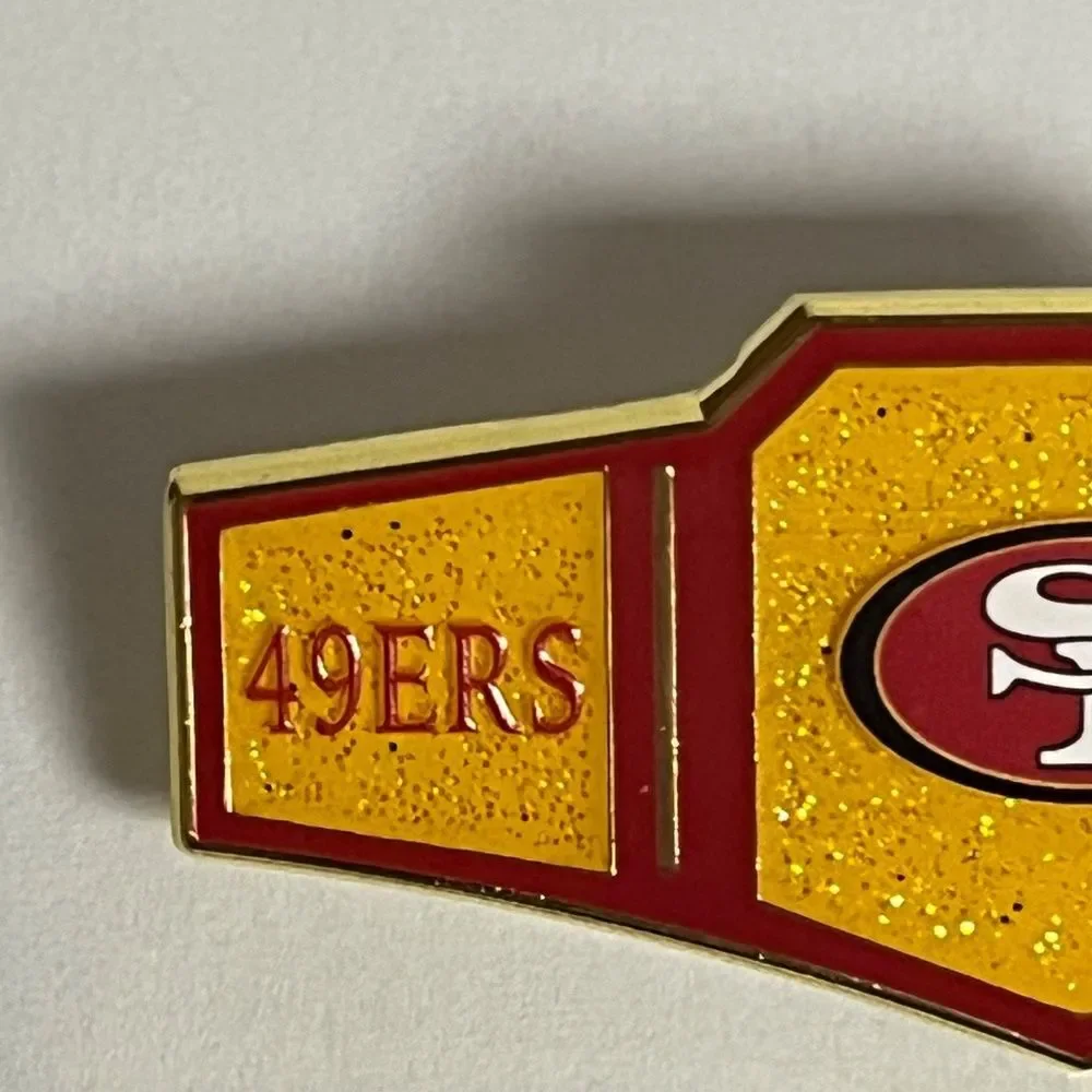 San Francisco 49ers Championship Belt Hat Pin Hats Bag Football Fitted New Era